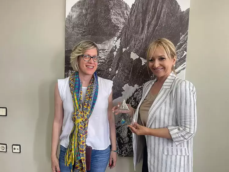 Επίσκεψη της Αν. Καθηγήτριας Αρχαιολογίας του Α.Π.Θ. στην Αντιπεριφερειάρχη Πιερίας