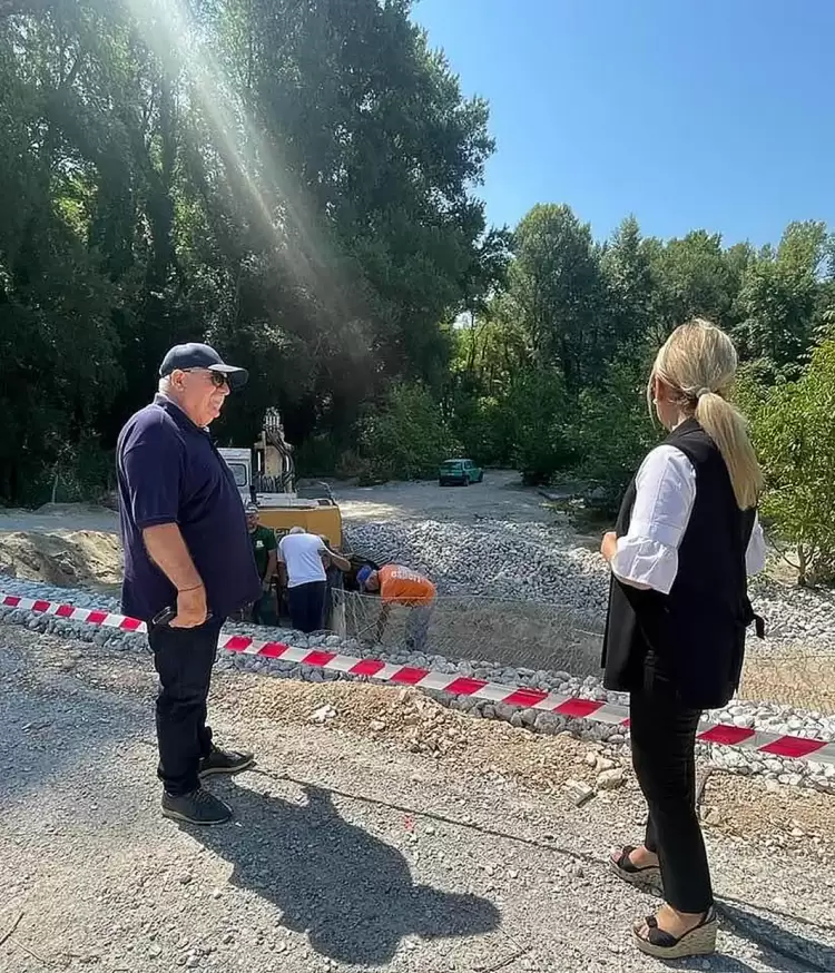 Σαρζανέτ (Αντιπλημμυρικό Πλέγμα), μετά την έξοδο του Αρωνά προς τη Λαγόραχη