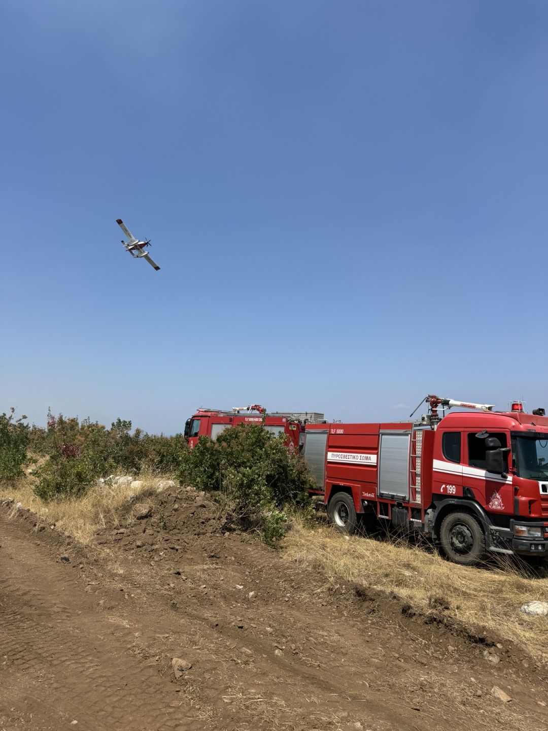 Δήμος Δίου-Ολύμπου: Αντιμετωπίστηκε το μέτωπο φωτιάς μεταξύ Λεπτοκαρυάς και Λιτοχώρου (εικόνες) Δήμος Δίου Ολύμπου: