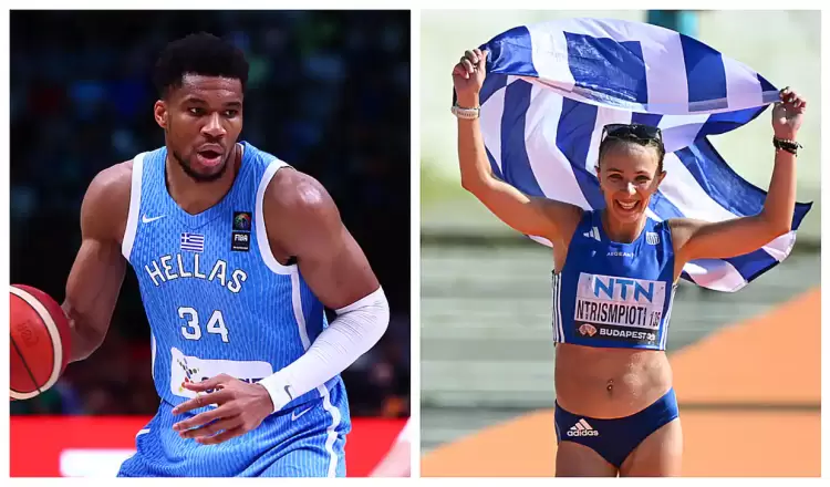 Γιάννης Αντετοκούνμπο και Αντιγόνη Ντρισμπιώτη Σημαιοφόροι στην Τελετή Έναρξης των Ολυμπιακών Αγώνων Παρίσι 2024