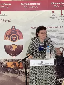 Λίνα Μενδώνη – Στο μουσείο του Μακρυγιάλου τα ευρήματα της Β. Πιερίας