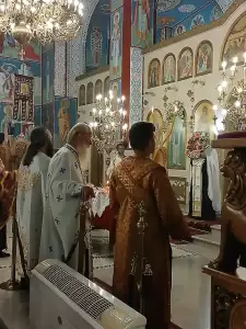 Με κατάνυξη η υποδοχή του αγίου λείψανου του Οσίου Παρθενίου στον Ιερό Ναό Αγίας Παρασκευής Κονταριώτισσας