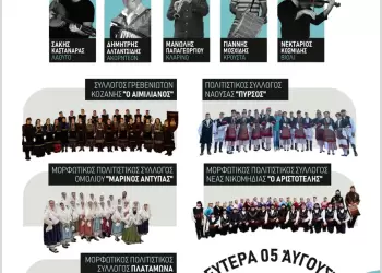 Μορφωτικός Πολιτιστικός Σύλλογος Πλαταμώνα “Μεταμόρφωση… στο κυμα” τη Δευτέρα 5 και την Τρίτη 6 Αυγούστου 2024 στον Πλαταμώνα.