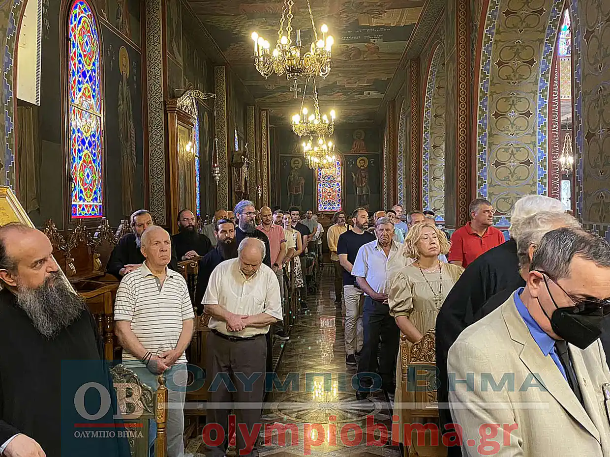 Στην Ιερά Μητρόπολη Κατερίνης το 40ημερο μνημόσυνο του Μακαριστού Μητροπολίτη Κατερίνης Αγαθονίκου