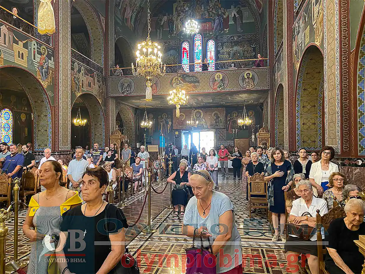 Στην Ιερά Μητρόπολη Κατερίνης το 40ημερο μνημόσυνο του Μακαριστού Μητροπολίτη Κατερίνης Αγαθονίκου