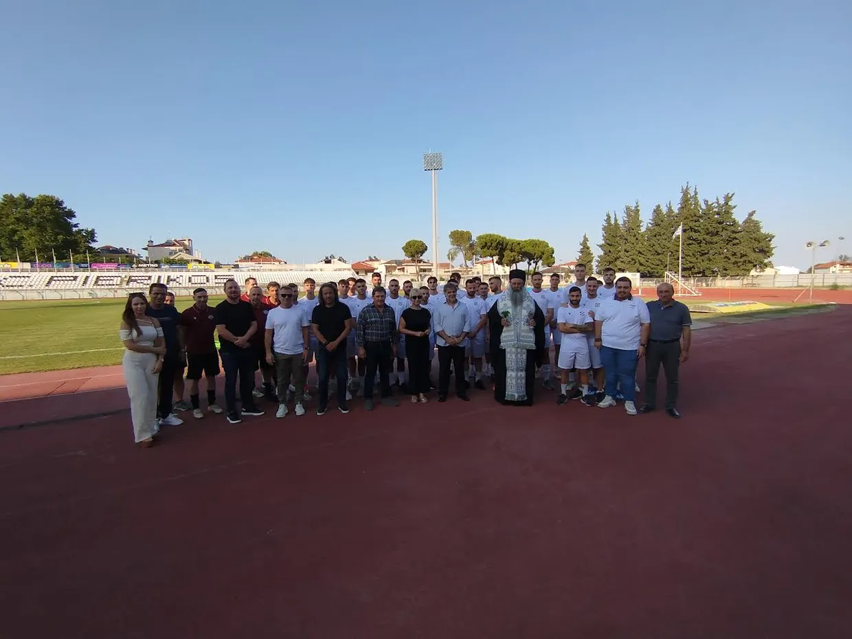 Αγιασμός και πρώτη προπόνηση ΣΦΚ Πιερικός Αγιασμός και πρώτη προπόνηση ΣΦΚ Πιερικός