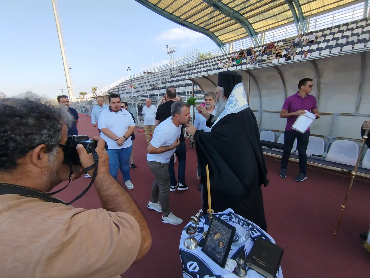 Αγιασμός και πρώτη προπόνηση ΣΦΚ Πιερικός Αγιασμός και πρώτη προπόνηση ΣΦΚ Πιερικός