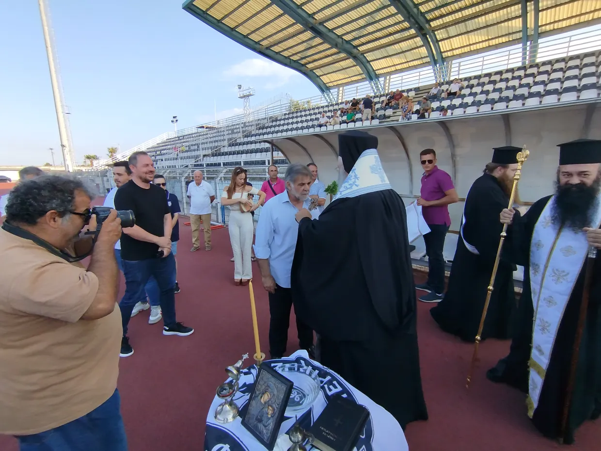 Αγιασμός και πρώτη προπόνηση ΣΦΚ Πιερικός Αγιασμός και πρώτη προπόνηση ΣΦΚ Πιερικός