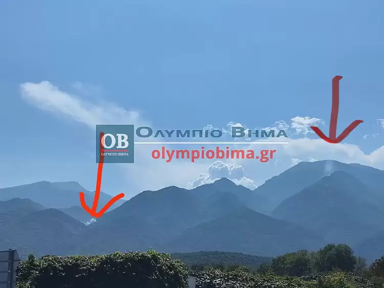 ΕΚΤΑΚΤΟ: Νέα εστία φωτιάς στον Όλυμπο - Στη θέση Σκανδαλιάρα ΕΚΤΑΚΤΟ: Νέα εστία φωτιάς στον Όλυμπο – Πάνω από το πεδίο βολής Λιτοχώρου