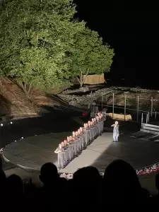 Η «Ορέστεια» του Αισχύλου που σκηνοθέτησε ο πολύπειρος σκηνοθέτης Θεόδωρος Τερζόπουλος.