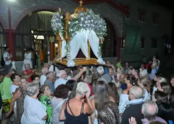 Περιφορά του Επιταφίου της Θεοτόκου στην Λεπτοκαρυά Πιερίας