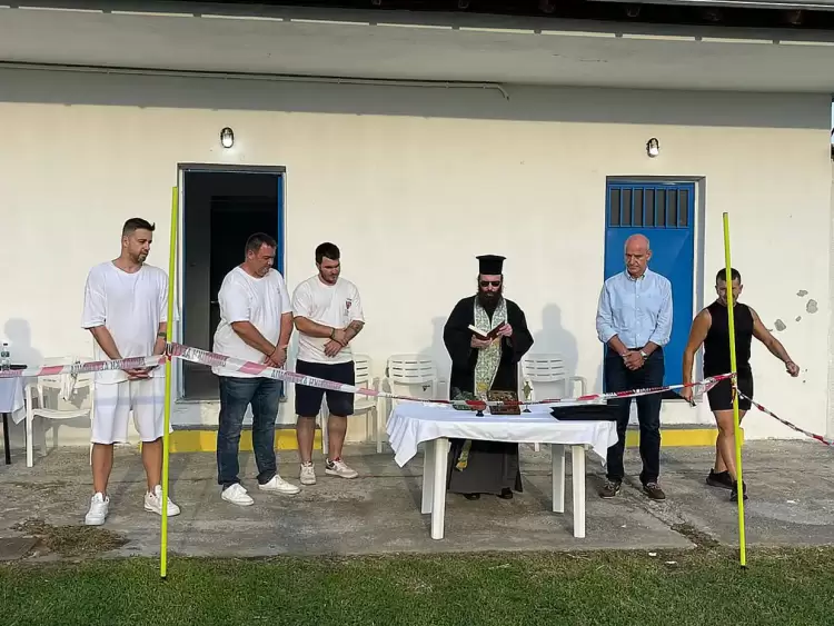 Πραγματοποιήθηκε ο αγιασμός στον ΑΟ Παραλίας