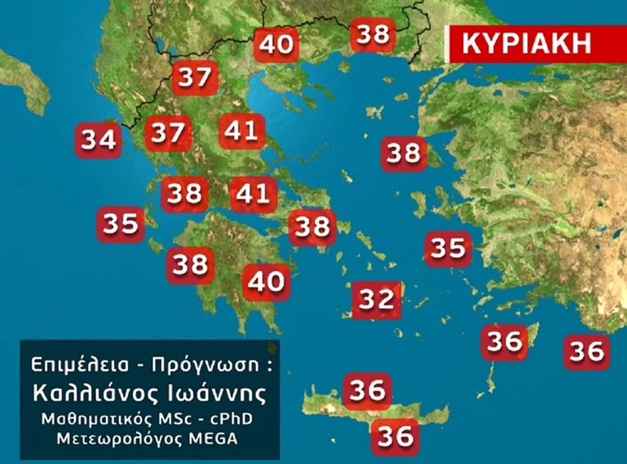 Τέλος η μίνι δροσιά- Τα 40άρια επιστρέφουν Τέλος η μίνι δροσιά Τα 40άρια επιστρέφουν