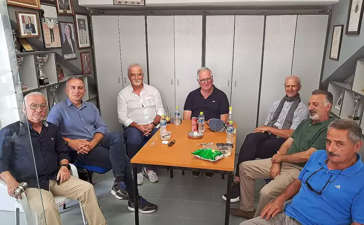 Ο υποψήφιος Πρόεδρος του ΣΕΓΑΣ κ. Κώστας Φίλης στα γραφεία του ΓΑΣ Αρχέλαος Κατερίνης