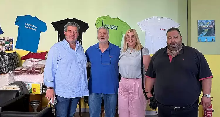 Επίσκεψη του υποψήφιου Προέδρου του Επιμελητηρίου Πιερίας Κώστα Πίτσια  στον Πολυχώρο Α.με.Α «Κομπολόι»