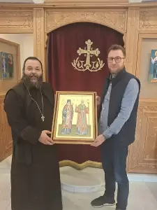 Νοσοκομείο Κατερίνης: Δωρεά εικόνας στο Ναΐσκο των Αγίων Λουκά και Νεκταρίου από τον φαρμακοποιό Θεοδωρόπουλο Δημήτριο