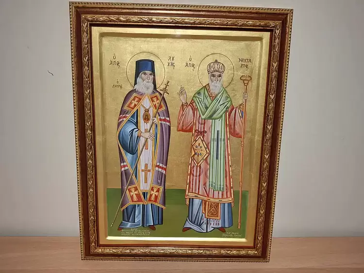 Νοσοκομείο Κατερίνης: Δωρεά εικόνας στο Ναΐσκο των Αγίων Λουκά και Νεκταρίου από τον φαρμακοποιό Θεοδωρόπουλο Δημήτριο