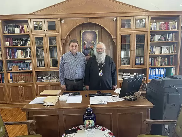 Συνάντηση του Διευθυντή Δευτεροβάθμιας Εκπαίδευσης με τον Σεβασμιώτατο Μητροπολίτη Κίτρους και Πλαταμώνος κ. Γεώργιο.