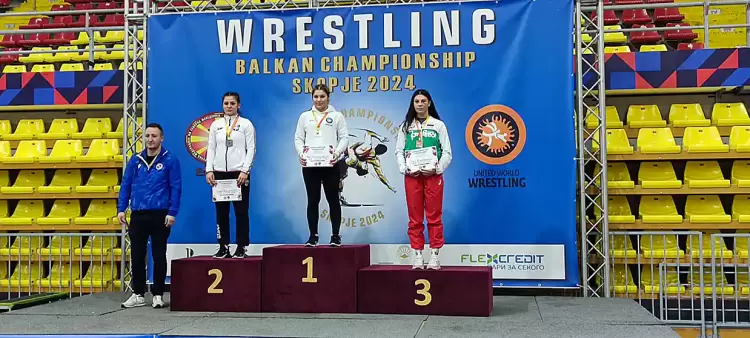 Ολύμπιοι Κατερίνης: Χρυσή βαλκανιονίκης πάλης η Φωτιάδου και ασημένια η Σεϊταρίδου