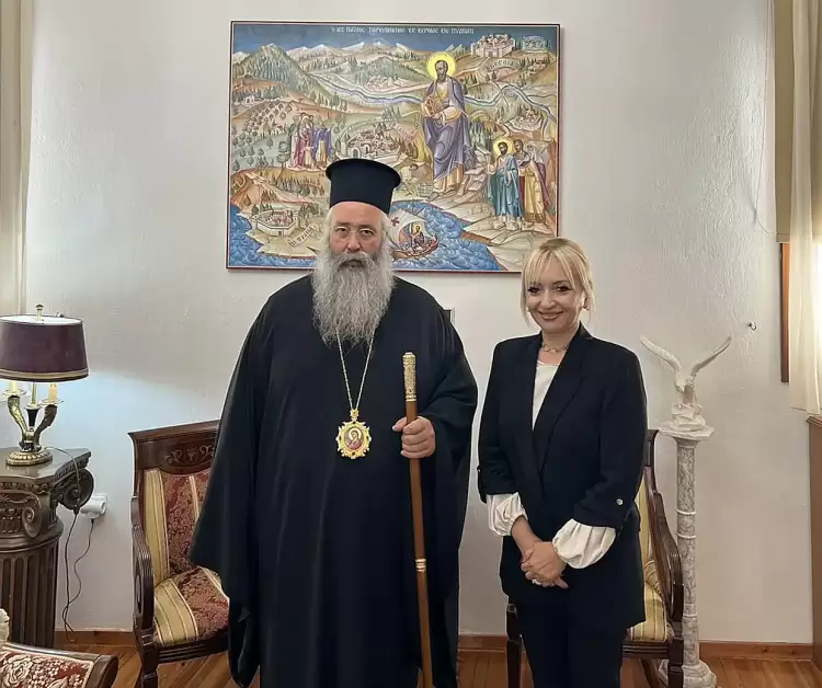 Στο Μητροπολιτικό Μέγαρο Κατερίνης η Αντιπεριφερειάρχης Πιερίας Σοφία Μαυρίδου