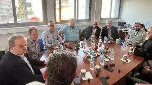 Συνάντηση του υπ. Προέδρου του Επιμελητηρίου Κώστα Πίτσια και των υπ. συμβούλων του με το Δ.Σ  της Ένωσης Ξενοδόχων Πιερίας