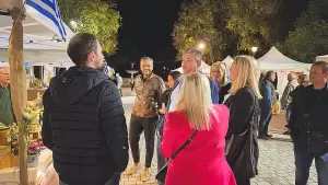 Την 4η Έκθεση Μελιού στο Δημοτικό Πάρκο Κατερίνης επισκέφτηκε ο υπ. Πρόεδρος του Επιμελητηρίου Κώστας Πίτσιας