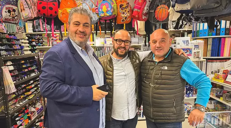 Ο υπ. πρόεδρος του Επιμελητηρίου Πιερίας κ. Κώστα Πίτσιας στα καταστήματα της πόλης