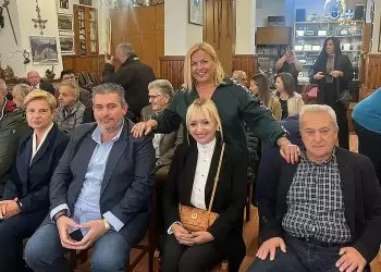 O υπ. Πρόεδρος του Επιμελητηρίου Κώστας Πίτσιας στον αγιασμό του Πολιτιστικού Συλλόγου Κοκκινοπλιτών