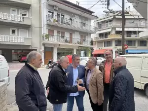 O υπ. Πρόεδρος του Επιμελητηρίου Κώστας Πίτσιας στον αγιασμό του Πολιτιστικού Συλλόγου Κοκκινοπλιτών