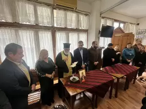 O υπ. Πρόεδρος του Επιμελητηρίου Κώστας Πίτσιας στον αγιασμό του Πολιτιστικού Συλλόγου Κοκκινοπλιτών