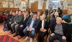 O υπ. Πρόεδρος του Επιμελητηρίου Κώστας Πίτσιας στον αγιασμό του Πολιτιστικού Συλλόγου Κοκκινοπλιτών