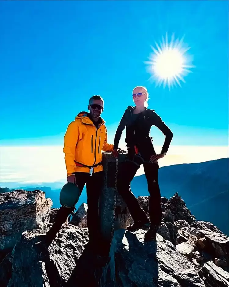 Η Τατιάνα Μπλάτνικ εκστασιασμένη από την ανάβαση στον Όλυμπο