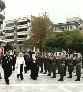 Η Υφυπουργός Ανάπτυξης εκπρόσωπος της Κυβέρνησης στον Εορτασμό της Ημέρας των Ενόπλων Δυνάμεων στη Βέροια