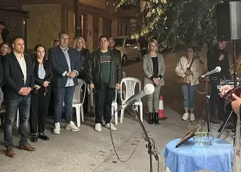 Ο υπ. Πρόεδρος του Επιμελητηρίου Κώστας Πίτσιας στα εγκαίνια της νέας στέγης του Συλλόγου Επαγγελματιών Β. Πιερίας και Εθελοντών Δήμου Πύδνας Κολινδρού