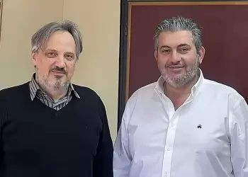 επίσκεψη του Προέδρου και μελών του Δ.Σ. της Ομοσπονδίας Επαγγελματιών Βιοτεχνών και Εμπόρων στον Πρόεδρο του Επιμελητηρίου Πιερίας