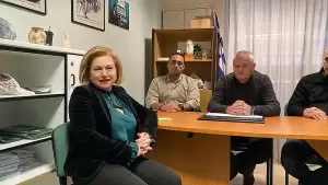 Κλιμάκιο του ΠΑΣΟΚ στις πληγείσες περιοχές της Πιερίας από την κακοκαιρία «bora»