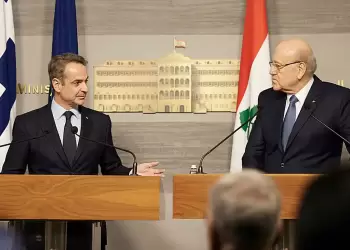 Ο Κυριάκος Μητσοτάκης στο Λίβανο