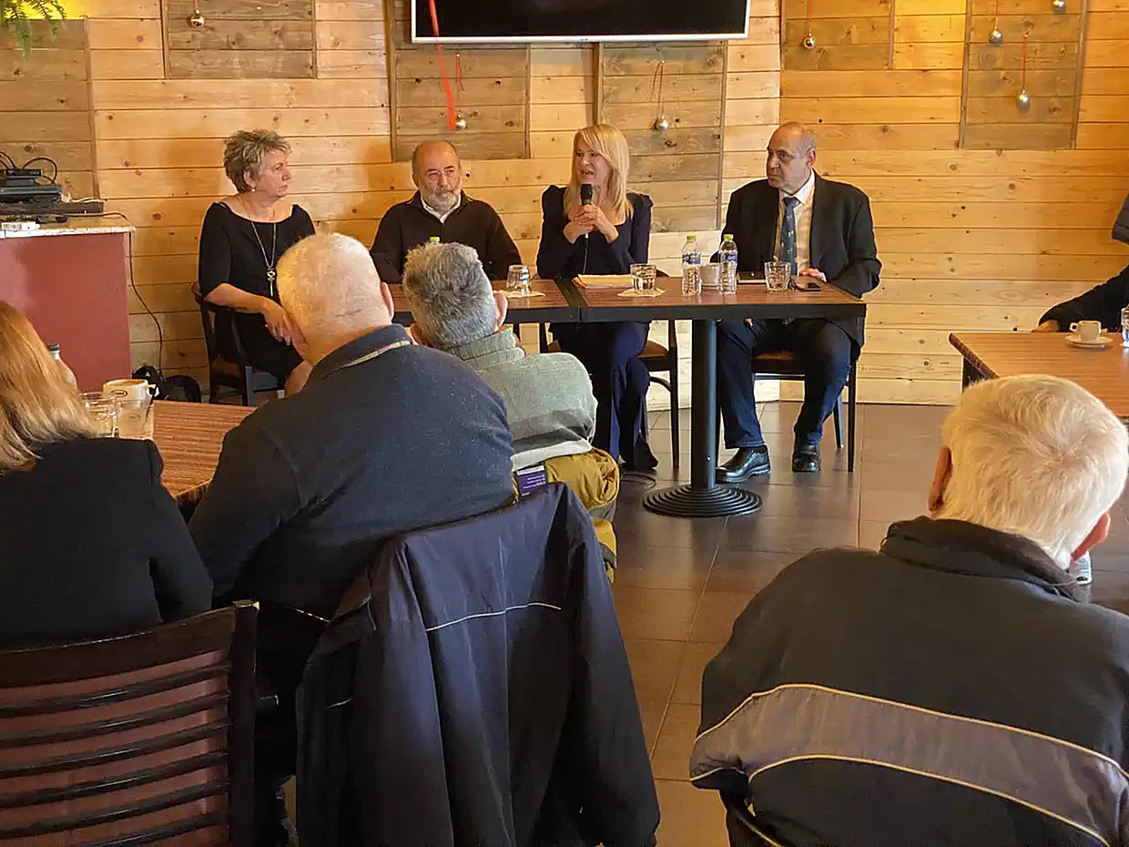 Στην Κατερίνη η Θεοδώρα Τζάκρη από το Κίνημα Δημοκρατίας του Στεφάνου Κασελλάκη (εικόνες – βίντεο)