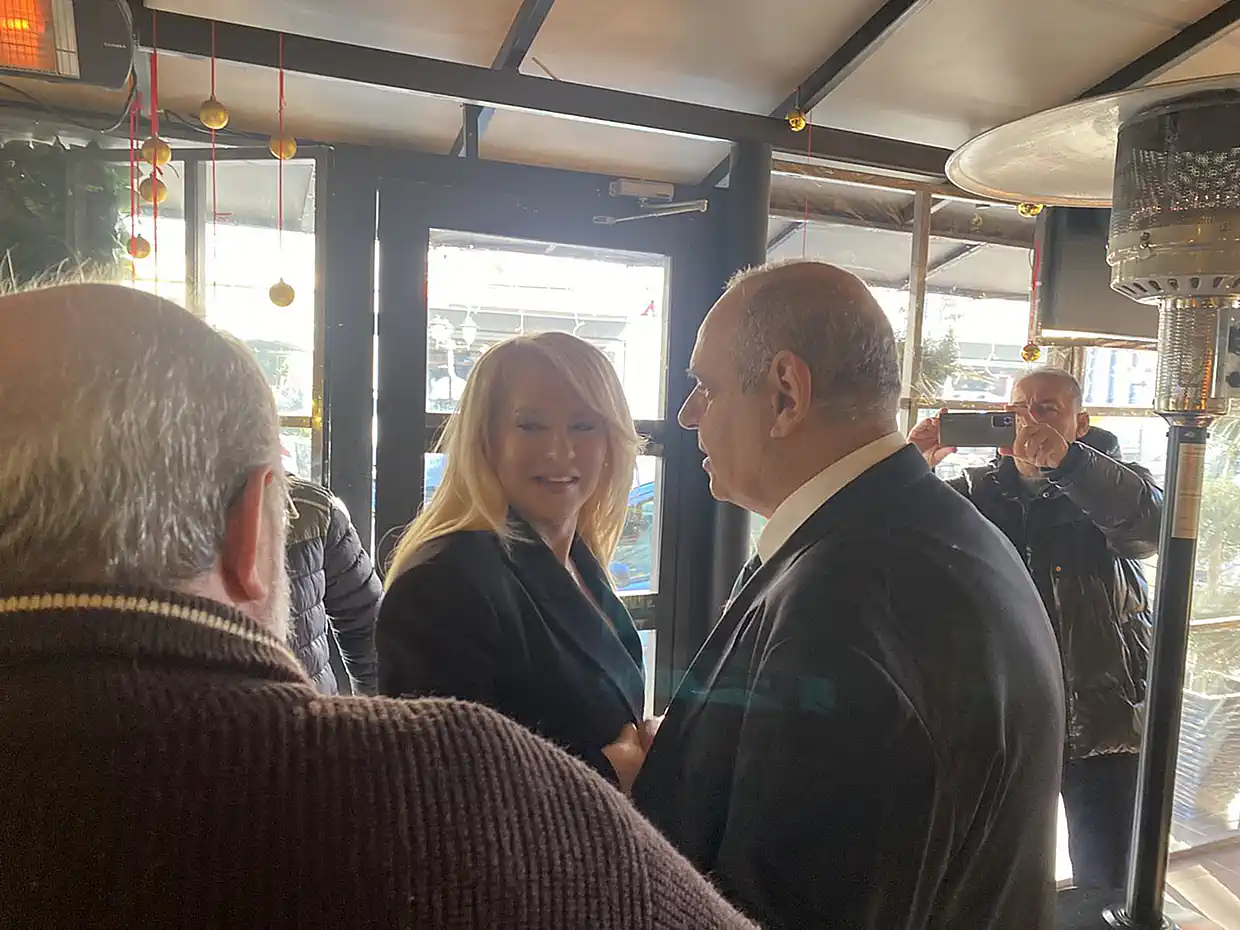 Στην Κατερίνη η Θεοδώρα Τζάκρη από το Κίνημα Δημοκρατίας του Στεφάνου Κασελλάκη