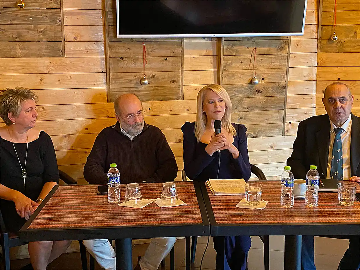 Στην Κατερίνη η Θεοδώρα Τζάκρη από το Κίνημα Δημοκρατίας του Στεφάνου Κασελλάκη (εικόνες – βίντεο)