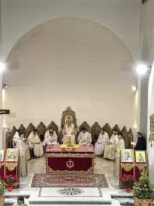 Η Αρχαιοπρεπής Λειτουργία Αποστολικών Διαταγών και Κοπή Βασιλόπιτας Γραφείου Νεότητας Ιεράς Μητροπόλεως  Κίτρους