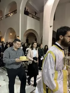 Η Αρχαιοπρεπής Λειτουργία Αποστολικών Διαταγών και Κοπή Βασιλόπιτας Γραφείου Νεότητας Ιεράς Μητροπόλεως  Κίτρους