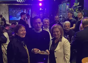 Ο Δήμαρχος Αθηνών Χάρης Δούκας έκοψε την βασιλόπιτα της Νομαρχιακής ΠΑΣΟΚ Πιερίας 