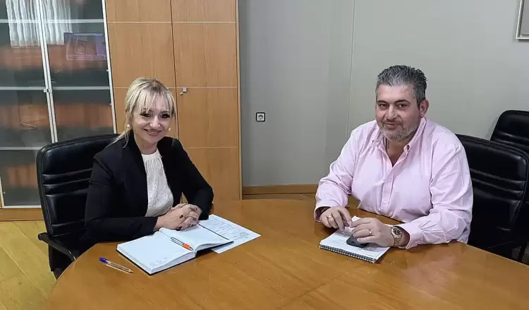Επιμελητήριο Πιερίας: Συνάντηση Κωνσταντίνου Πίτσια με την Αντιπεριφερειάρχη Πιερίας κα Σοφία Μαυρίδου Επιμελητήριο Πιερίαςq