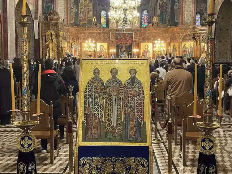 Κατερίνη: Με λαμπρότητα ο εορτασμός των Τριών Ιεραρχών στον Καθεδρικό Ναό Θείας Αναλήψεως