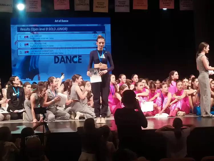 Η Κατερινιώτισα Μάριτσα Κιρκιντζώτη πρώτη σε διεθνή διαγωνισμό συγχρόνου μπαλέτου στο Βελιγράδι