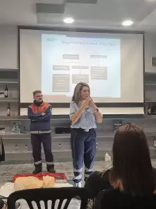 Σεμινάριο ΚΑΡΠΑ για τους εργαζόμενους της  olympia Electronics Α.Ε.