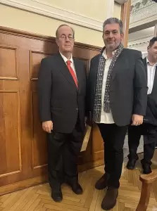 Στην εκδήλωση κοπής της βασιλόπιτας του ΕΒΕ Θεσσαλονίκης παραβρέθηκε ο Πρόεδρος του Επιμελητηρίου Πιερίας