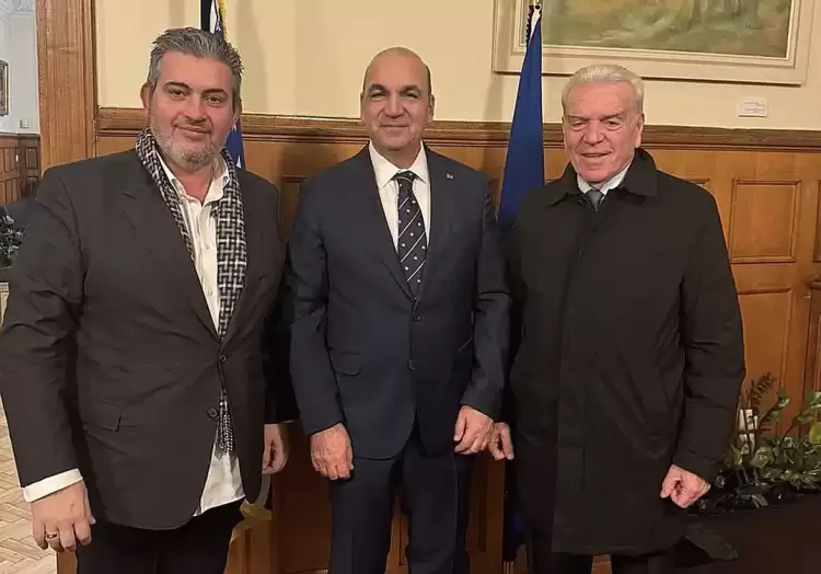 Στην εκδήλωση κοπής της βασιλόπιτας του ΕΒΕ Θεσσαλονίκης παραβρέθηκε ο Πρόεδρος του Επιμελητηρίου Πιερίας