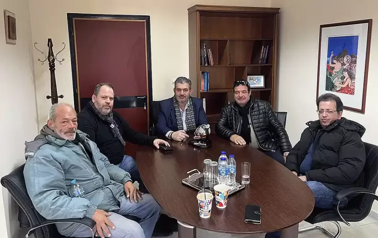 Επιμελητήριο Πιερίας: Συνάντηση του Προέδρου με το Σύλλογο Ελεύθερων Επαγγελματιών Παραλίας «Κερδώος Ερμής»